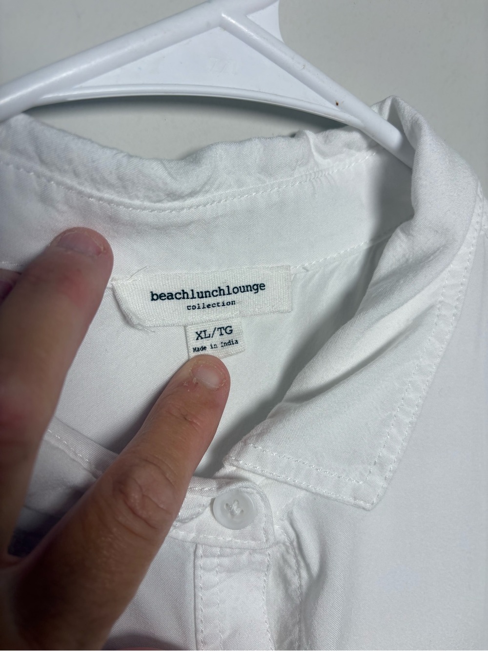 beachlunchlounge White Lightweight Button-Down Shirt - Picture 3 of 5